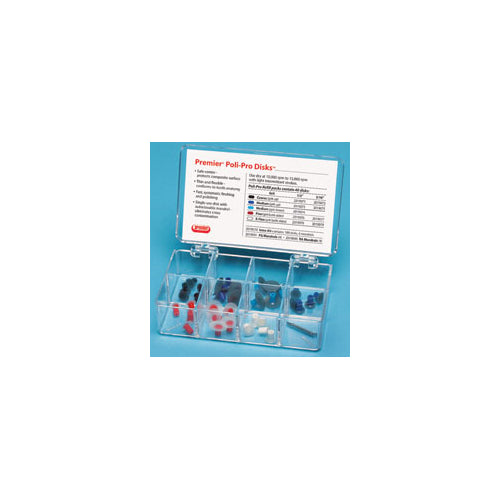 Premier Dental 2019099 Poli-Pro Disks Composite Polishing System Starter Kit 56/Pk 7/Ea Premier Dental 2019099 Poli-Pro Disks Composite Polishing System Starter Kit 56/Pk 7/Ea